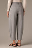 Deep Seagrass Skyrise Pleated Hem Faux Back Pocket Contour Shape Technology Barrel Leg Trouser 