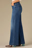 Blue Denim Contour Shape Technology High Rise Sam Wide Leg Jean