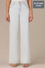 Powder Blue Denim Contour Shape Technology High Rise Wide Leg Sam Plus Size Jean