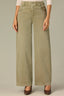 Washed Green Tea Sam Contour Shape Technology High Rise Wide Leg Petite Jean