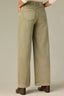 Washed Green Tea Sam Contour Shape Technology High Rise Wide Leg Petite Jean
