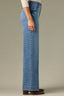 Blue Vintage Denim Contour Shape Technology High Rise Sweetheart Shaped Back Yoke Sam Petite Wide Leg Jean