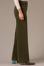 Duffel Green Contour Shape Technology High Rise Sam Wide Leg Petite Pant
