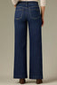 Blue Denim Contour Shape Technology High Rise Sweetheart Shaped Back Yoke Sam Wide Leg Jean