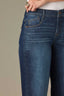Indigo Denim Contour Shape Technology High Rise Slightly Arched Yoke Sam Wide Leg Jean