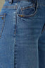 Mid Blue Denim Contour Shape Technology High Rise Sweetheart Shaped Back Yoke Sam Wide Leg Petite Jean
