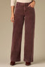 Washed Oxblood Contour Shape Technology High Rise Sam Wide Leg Woven Corduroy Pant