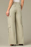 Eucalyptus Contour Shape Technology Skyrise Dart Seam Double Flap Patch Pocket Faux Side Utility Pockets Petite Wide Leg Utility Pant