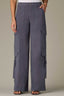 Skyrise Double Patch Pocket Wide Leg Utility Pants