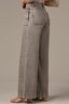 Tinted Brown Denim High Rise Contour Shape Technology V Yoke Dual Entry Porkchop Pocket Wide Leg Jean