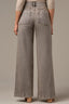 Tinted Brown Denim High Rise Contour Shape Technology V Yoke Dual Entry Porkchop Pocket Wide Leg Jean