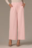 Rose Bloom Skyrise Elastic Pull-On Waist Faux Back Pocket Side Panel Contour Shape Technology Wide Leg Glider Pants