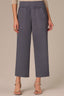 Shadow Skyrise Cinched Elastic Pull On Waist Slit Hem Patch Pocket Relaxed Straight Leg Pant