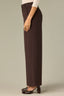 Brown Whitney Contour Shape Technology Skyrise Slit Hem Wide Leg Pant