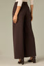 Brown Whitney Contour Shape Technology Skyrise Slit Hem Wide Leg Pant