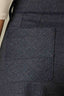 Navy Contour Shape Technology Skyrise Curved Front Pockets Patch Back Angled Dart Seams Slit Hem Whitney Wide Leg Petite Knit Pant