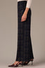 Whitney Skyrise Plaid Wide Leg Petite Pants with Slit Hem