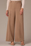 Peanut Butter Multi Contour Shape Technology Angled Dart Seams Slit Hem Whitney Wide Leg Petite Knit Pant