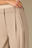 Simply Taupe Luxe Leisure Ultra Skyrise Pleated Side Panel Relaxed Barrel Leg Trouser