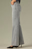 Light Grey Denim Contour Shape Technology High Rise Slightly Arched Back Yoke Grinded Hem Madison Bootcut Jean