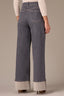 Grey Denim Contour Shape Technology Skyrise Wide Fixed Cuff Wide Leg Petite Jeans