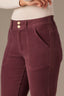 Plum Contour Shape Technology High Rise Double Button Elastic Waistband Madison Utility Itty Bitty More Boot Pant