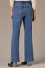 Mid Blue Denim Contour Shape Technology High Rise Double Button REPREVE Petite Utility Itty Bitty More Boot Jean