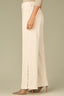 Blanched Almond Denim Contour Shape Technology High Rise Sam Sweetheart Yoke Cutouts Pearl Detail Petite Wide Leg Jean