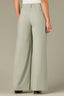 Eucalyptus Contour Shape Technology Skyrise Dart Seams Elastic Glider Waist Faux Fly Double Side Seam Cinched Hem Petite Wide Leg Trouser