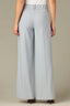 Jet Stone Contour Shape Technology Skyrise Dart Seams Elastic Glider Waist Faux Fly Double Side Seam Cinched Hem Petite Wide Leg Trouser