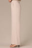 Stone Skyrise Elastic Pull-On Waist Double Side Seam Dart Seams Petite Wide Leg Trouser 