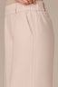 Stone Skyrise Elastic Pull-On Waist Double Side Seam Dart Seams Petite Wide Leg Trouser 