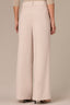 Stone Skyrise Elastic Pull-On Waist Double Side Seam Dart Seams Wide Leg Trouser 