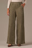 Lily Pad Contour Shape Technology Skyrise Double Side Seam V-Yoke Wide Leg Petite Trouser 