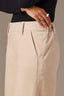 Stone Contour Shape Technology Skyrise Double Side Seam V-Yoke Wide Leg Petite Trouser 