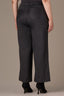 Navy Charcoal Contour Shape Technology High Rise Pull-On Waist Self Tie Side Panel Patch Pocket Utility Wide Leg Plus Size Pants