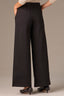Black Whitney Contour Shape Technology Skyrise Slit Hem Wide Leg Plus Size Pant