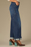 Blue Denim Contour Shape Technology High Rise Uneven Side Panel Cuffed Hem Wyatt Plus Size Jean