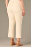 Ecru High Rise Tatum Cropped Reverse Finish Fray Hem Contour Shape Technology Itty Bitty Flare Plus Size Jean 