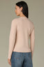 Rose Smoke Long Sleeve Round Neck Straight Hem Cashmere Petite Sweater Top