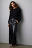 Black Skyrise Patch Pocket Pull On Palazzo Pant
