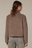 Brindle Olive Long Sleeve Collared Neck Button Front Patck Pocket Cropped Hem Jacket
