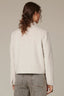 Heather Oatmeal Long Sleeve Collared Neck Button Front Patck Pocket Cropped Hem Jacket