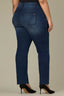 Indigo Denim Contour Shape Technology Mid-Rise Plus Size Sawyer Straight Leg Jean