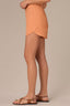 Autumn Sunset Contour Shape Technology Skyrise Surplus Hem V-Yoke Dart Seam Dolphin Short
