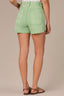 Washed Meadow Contour Shape Technology Skyrise Surplus Hem V-Yoke Dart Seam Dolphin Short
