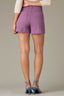 Antique Amethyst Contour Shape Technology Skyrise Sailor Button Lined Pocket Double Side Seam Short
