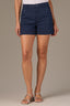 Navy Skyrise Double Side Seam Button Lined Pocket Contour Shape Technology Sailor Short