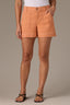Autumn Sunset High Rise Double Pocket Fray Hem Dart Seam Contour Shape Technology Short