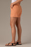 Autumn Sunset High Rise Double Pocket Fray Hem Dart Seam Contour Shape Technology Short